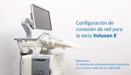 Configuración de conexión de red para la serie Voluson E